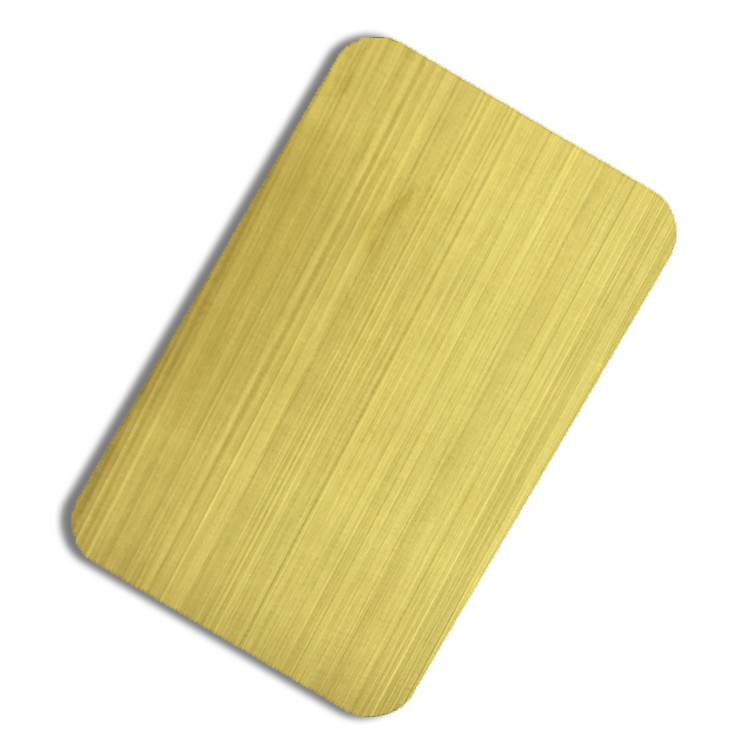 黄钛金色不锈钢拉丝板