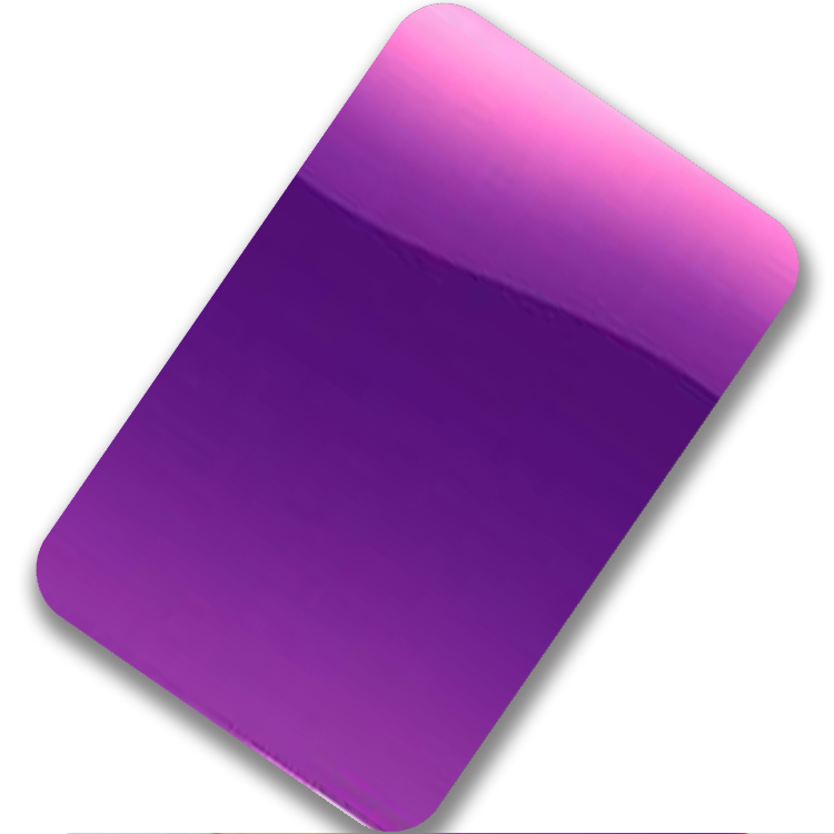 8K镜面紫色不锈钢板